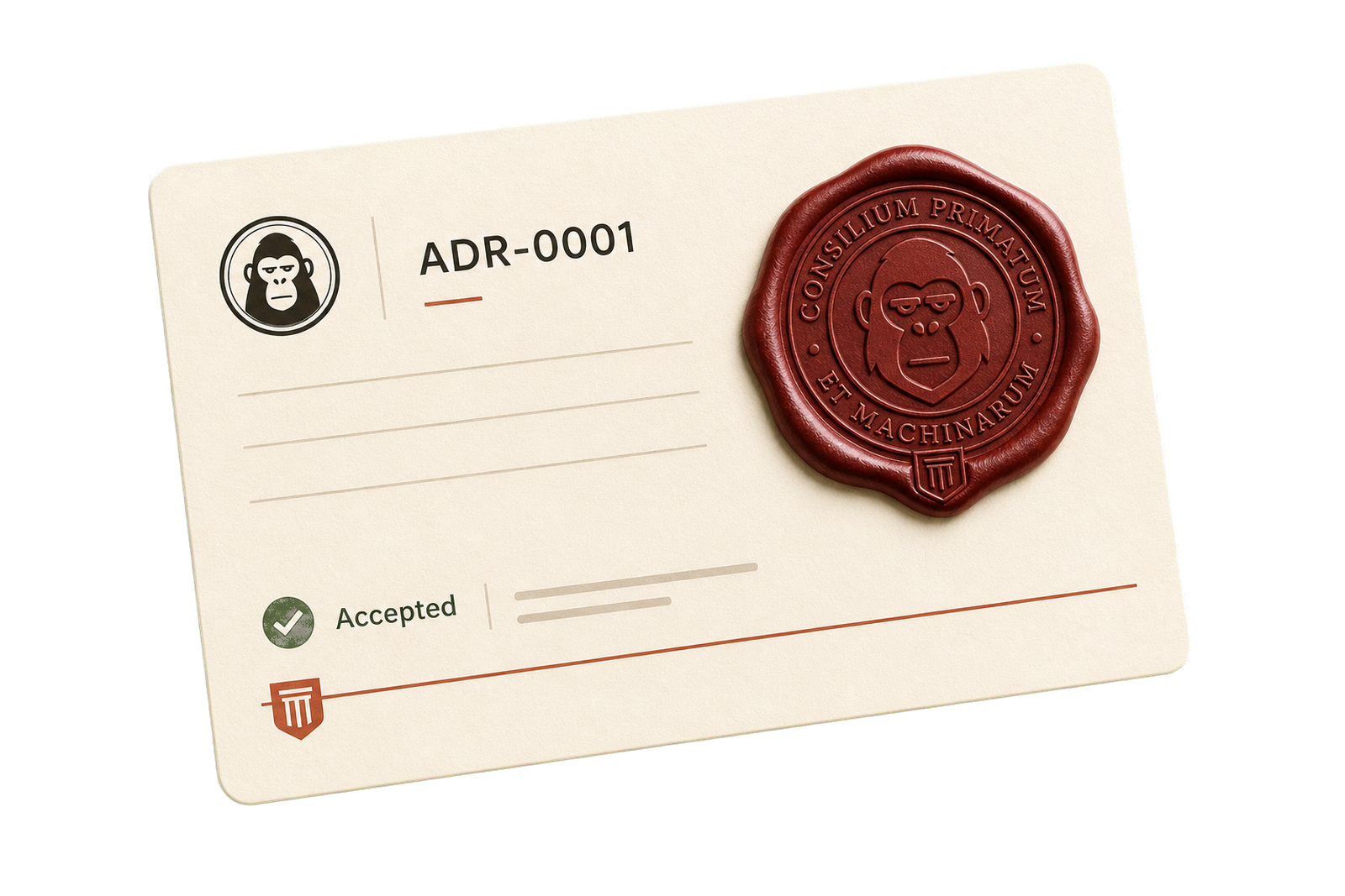 An accepted ADR receiving the Grillus wax consensus seal, pressed into the record